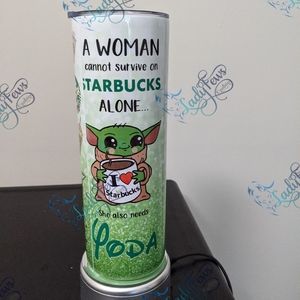 Yoda Coffee & Starbucks Inspired Tumbler